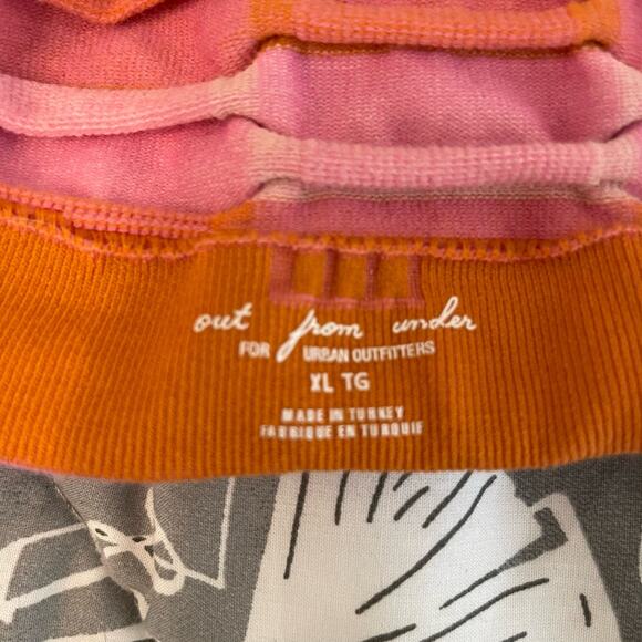 Urban Outfitters XL crop top tube top 90s vibes Barbie pink orange summer beach - Picture 3 of 9